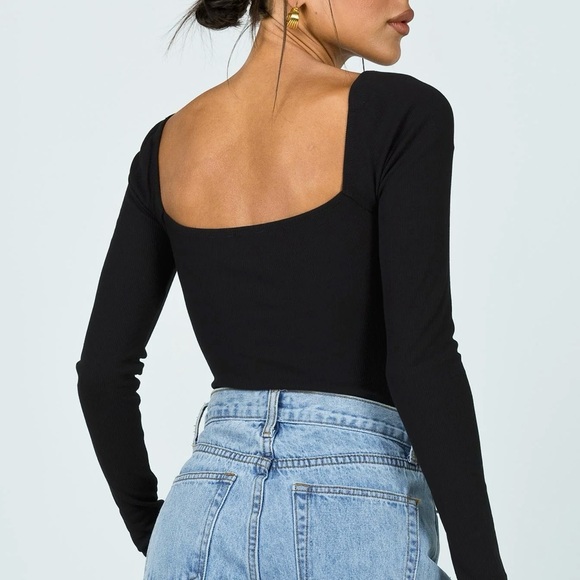 princess polly charlotte bodysuit in black - nwt ♡ - Picture 6 of 6